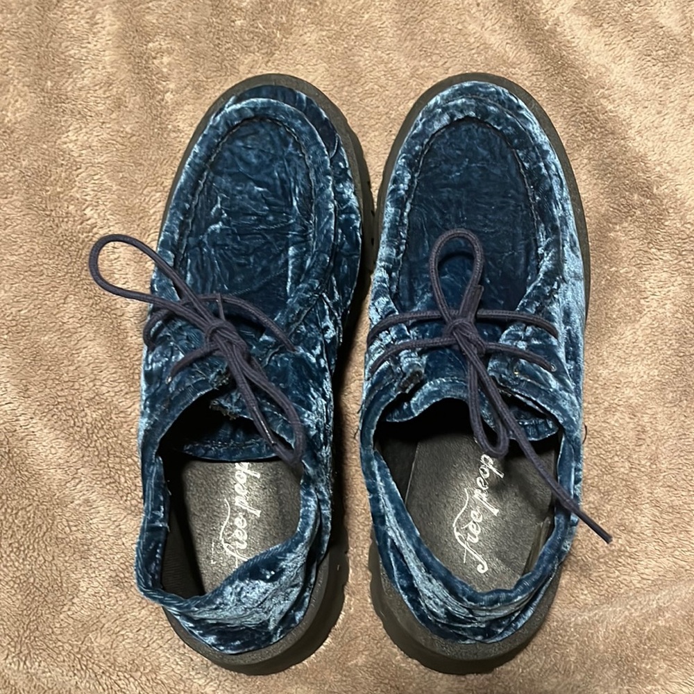 Free People Convertible Velvet Loafer